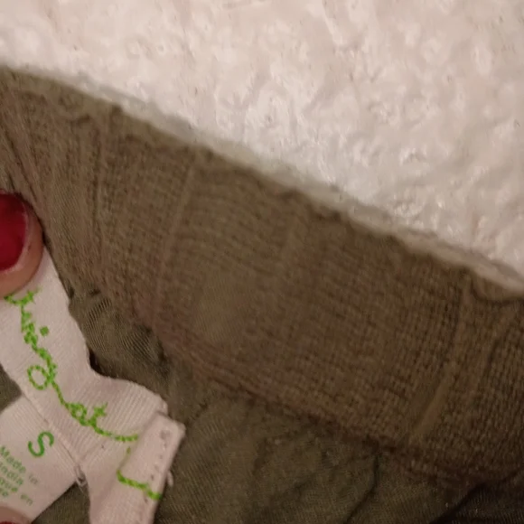 Staring At The Stars Olive Green Women's Skirt Boho Hippie Retro Flowing S Ties - Picture 6 of 7